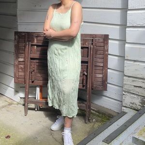 Woo to see you strappy crinkle dress